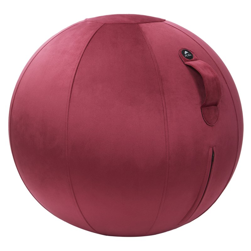 ALBA Zitbal velours smaragdgroen 65cm